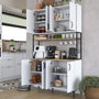 Hanah Home Armario Multiusos Nogal y Blanco